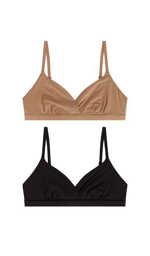 SKIMS Fits Everybody Crossover Bralette 2 Pack