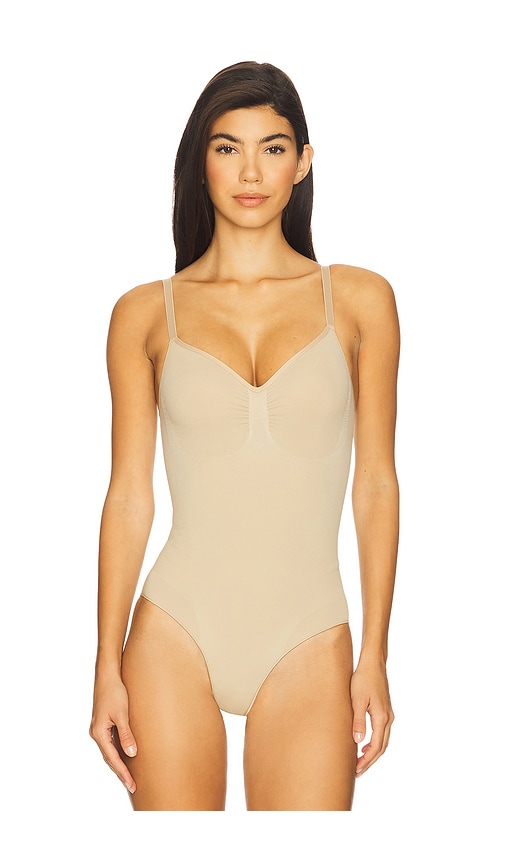 Skims Seamless Sculpt Bodysuit Brief In Neutral