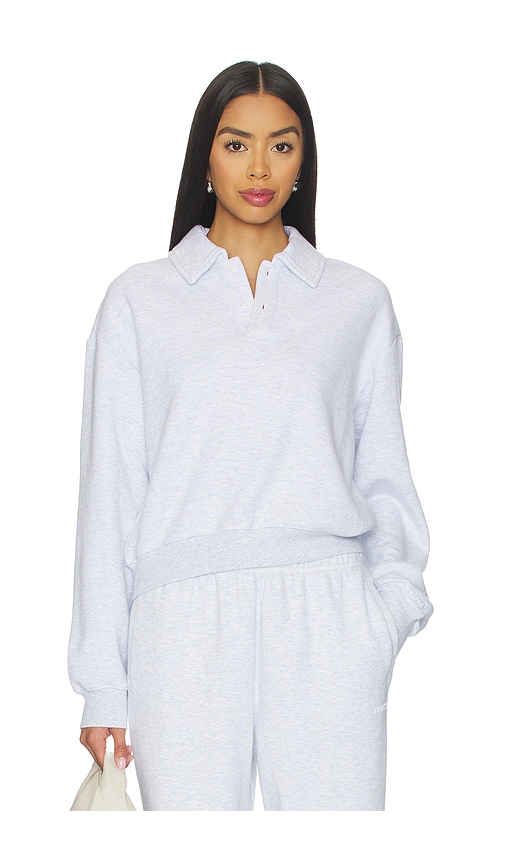 SKIMS Cotton Fleece Polo Sweatshirt