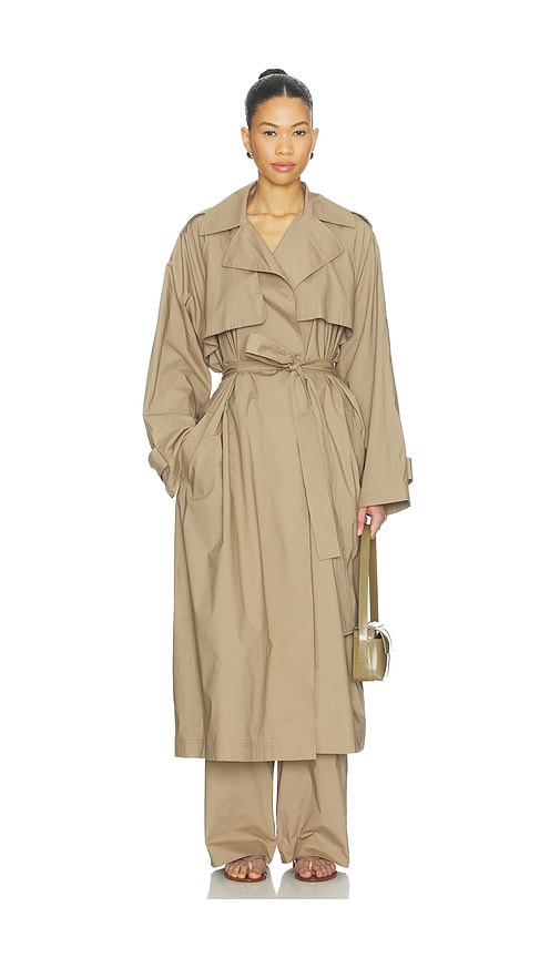 SKIMS Swiss Cotton Sateen Trench Coat