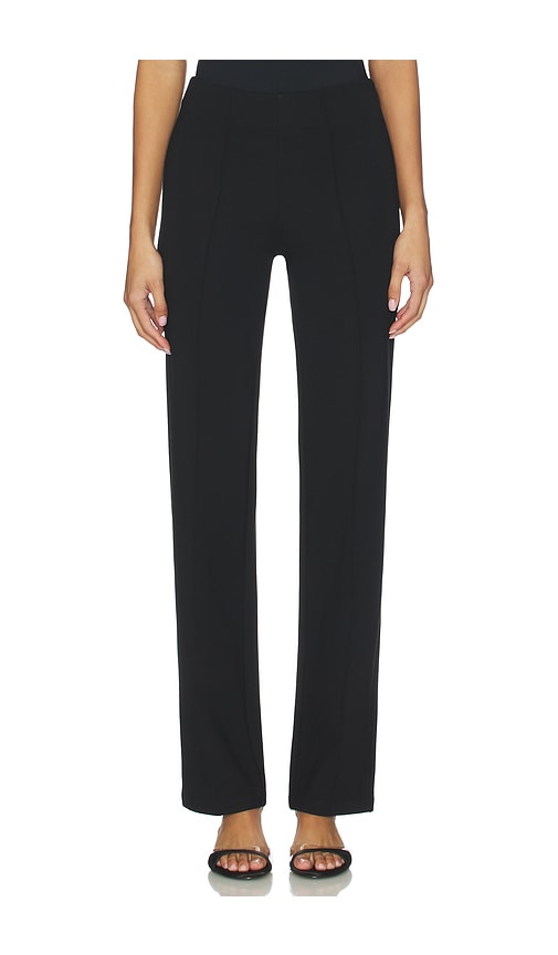Skims The Essential Pants High Waist Straight Leg Pant In Black