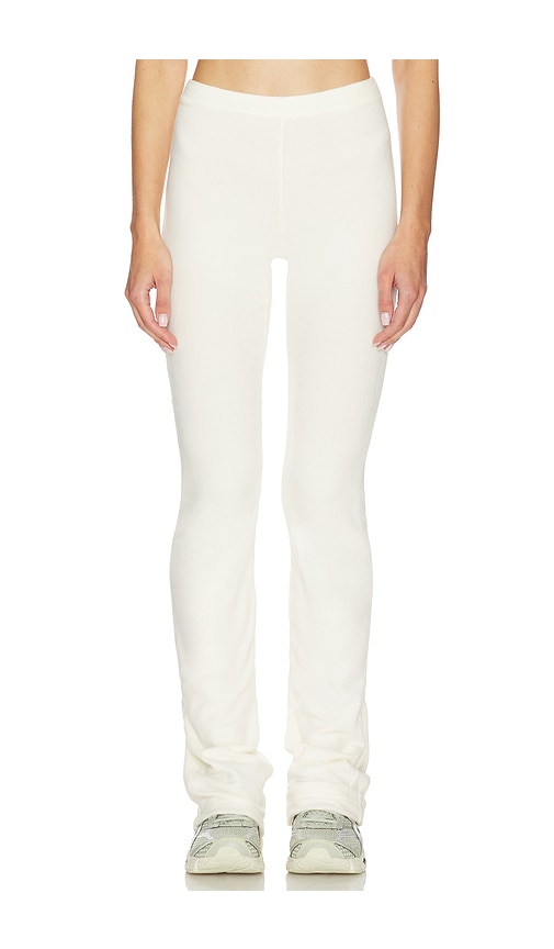 Skims Lounge Fleece Pant In White