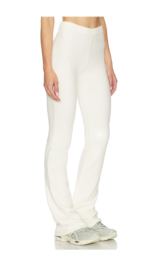 Skims Lounge Fleece Pant In White