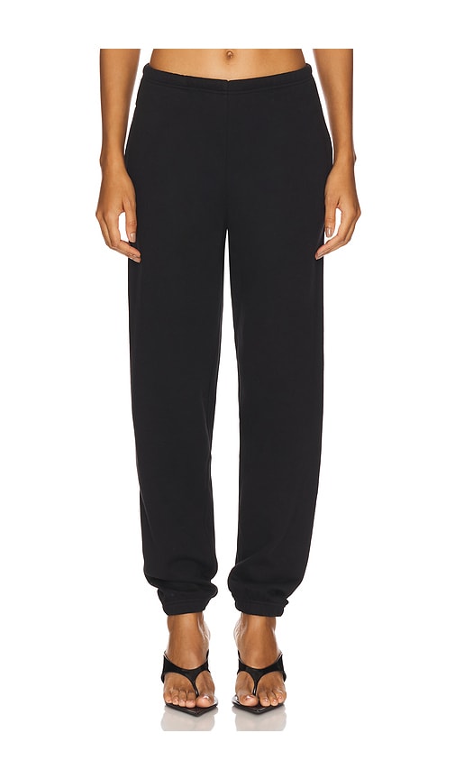 Skims Cotton Fleece Classic Jogger In Black