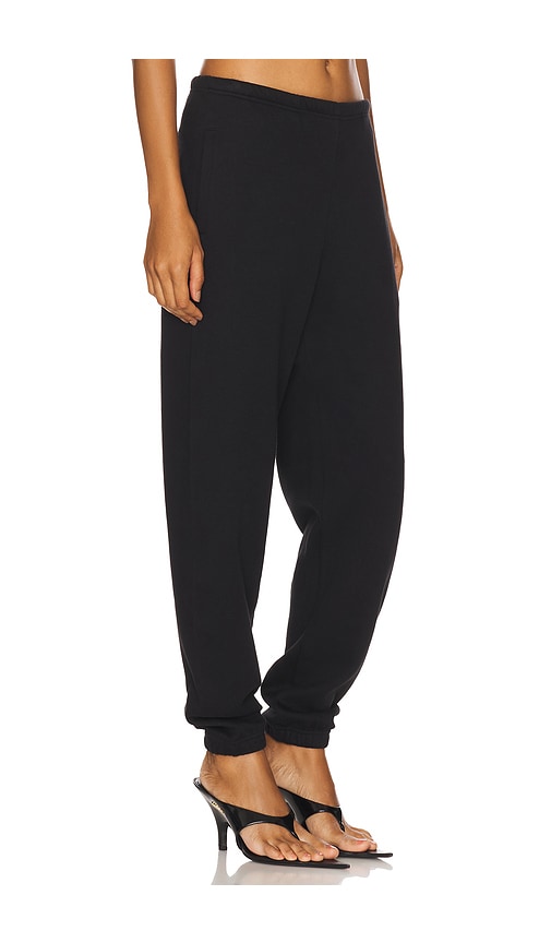 Skims Cotton Fleece Classic Jogger In Black