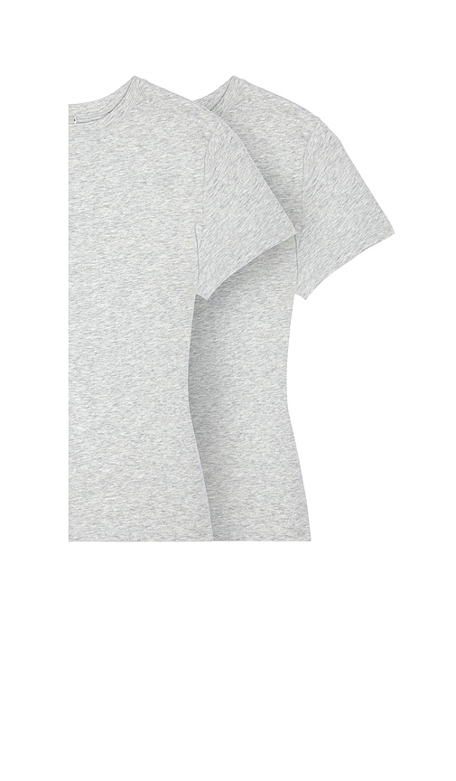 Cotton Jersey 2 Pack T-Shirt in Light Grey. - size L (also in M, S, XL, XS, XXS) - SKIMS - Modalova