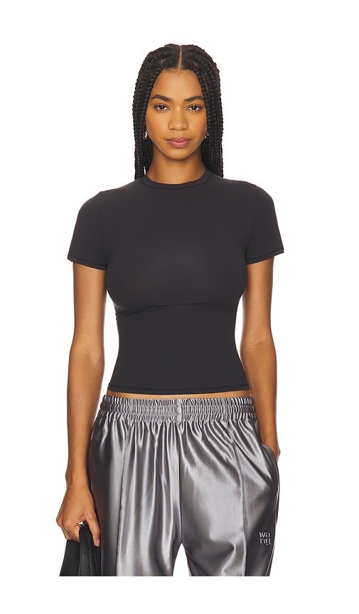 Skims Fits Everybody Stretch-jersey T-shirt In Black