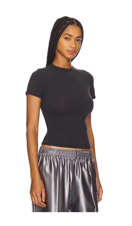 Skims Fits Everybody Stretch-jersey T-shirt In Black