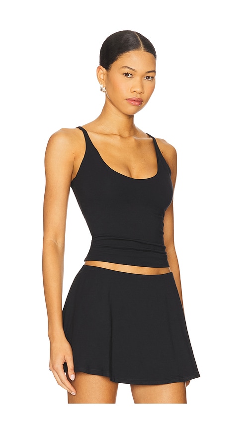 Skims Womens Smooth Layers Stretch-modal Cami Top Obsidian In Black