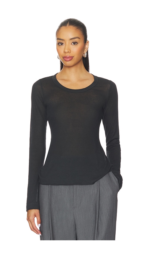SKIMS Sheer Cotton Long Sleeve Top