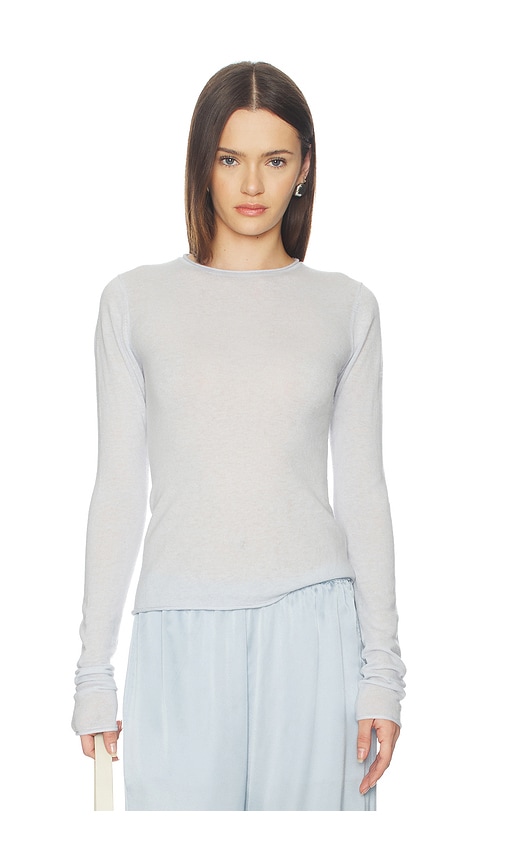 SKIMS Sheer Cashmere Long Sleeve Top