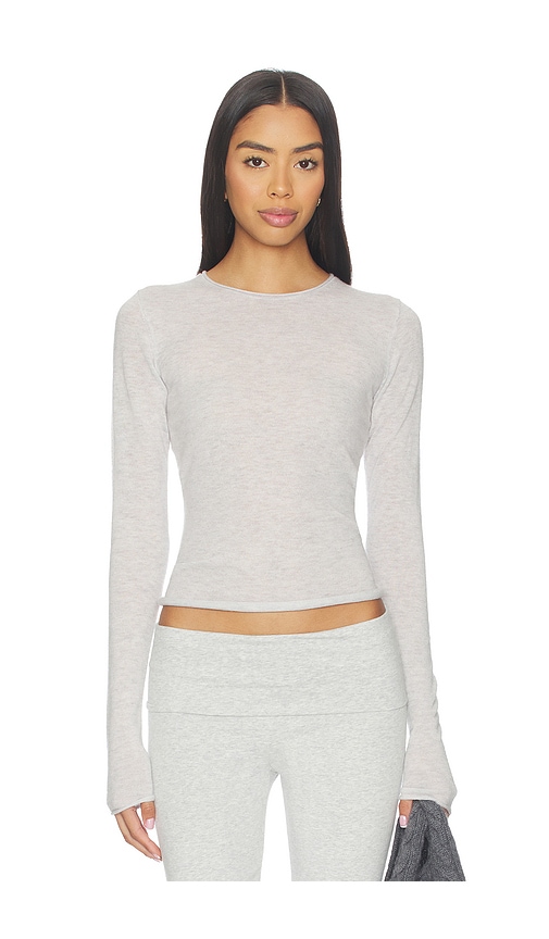 SKIMS Sheer Cashmere Long Sleeve Tee
