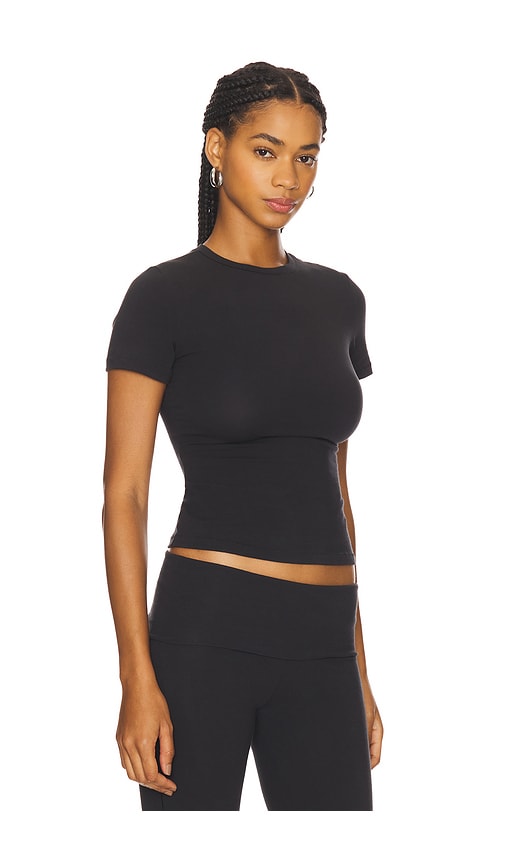 Skims Fits Everybody T-shirt Bodysuit In Black