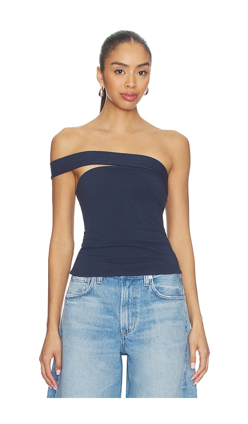 SKIMS Cotton Jersey One Shoulder Tube Top