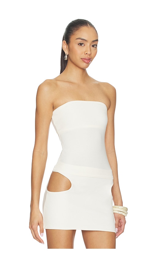 Skims Cotton Jersey Tube Top In White