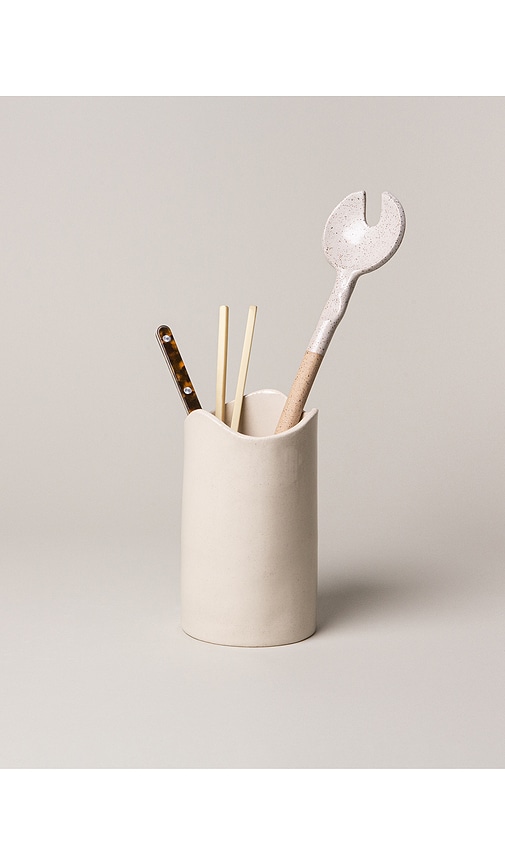  Sin Swell Utensils Holder In Cream. 