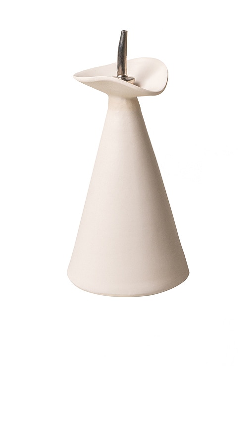 Sin Flora Oil Cruet In White