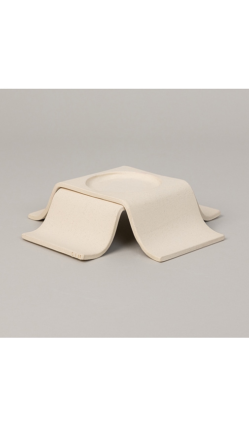 Sin Noor Pillar Tall Candle Holder In Brown