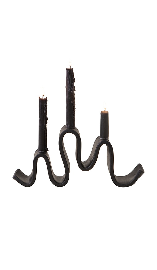 Sin Wyat Candelabra In Black