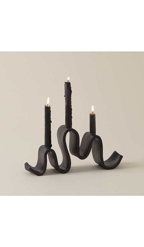 Sin Wyat Candelabra In Black