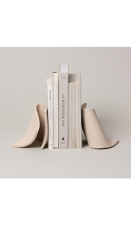 Sin Serra Ceramic Bookends In Brown