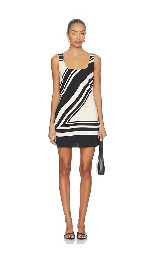 Sir Pietra Scoop Mini Dress In Black