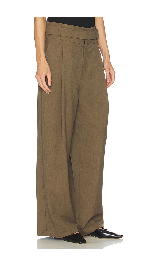 Sir Sartoria Belted Trouser In Brown