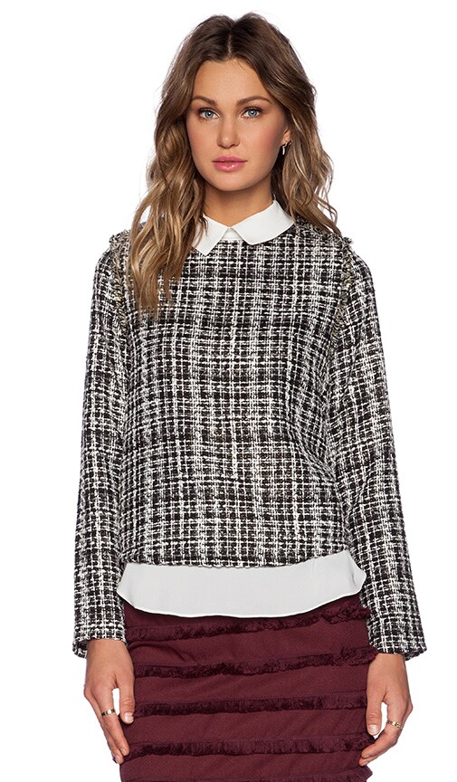 Tweed Oyster Blouse