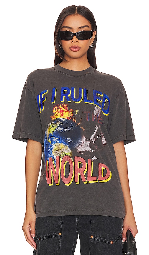 if i ruled the world nas printing over t shirt