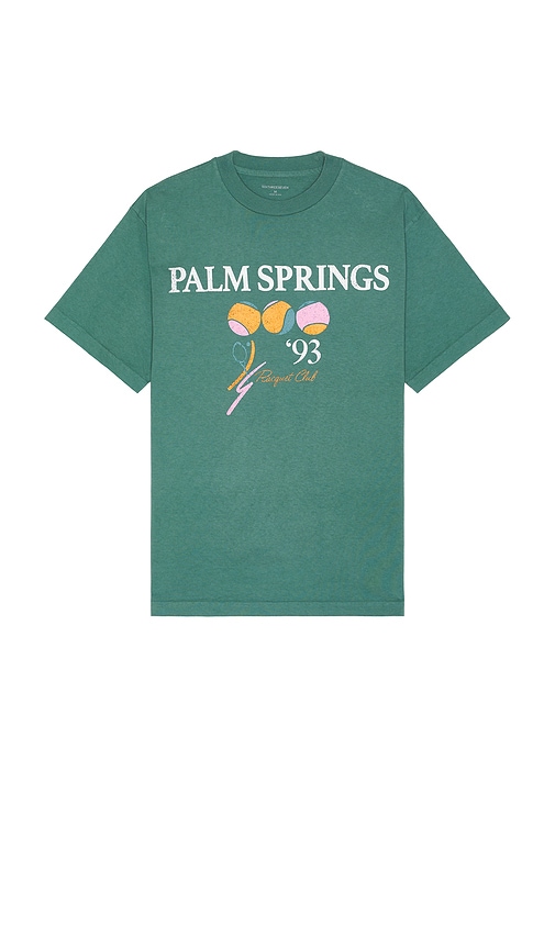 Shop Sixthreeseven Palm Springs Heavyweight Tee In Green