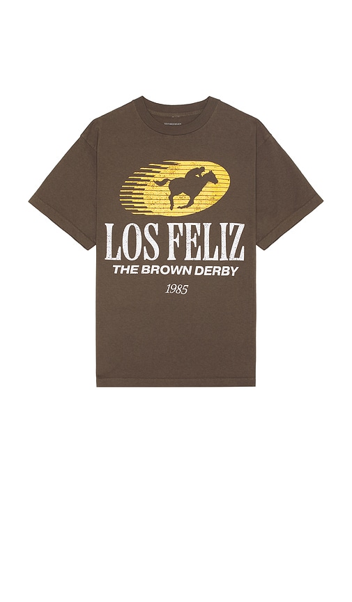 Shop Sixthreeseven Los Feliz Heavyweight Tee In Brown