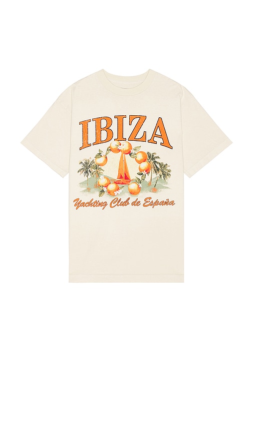 Shop Sixthreeseven Ibiza Heavyweight Tee In Cream