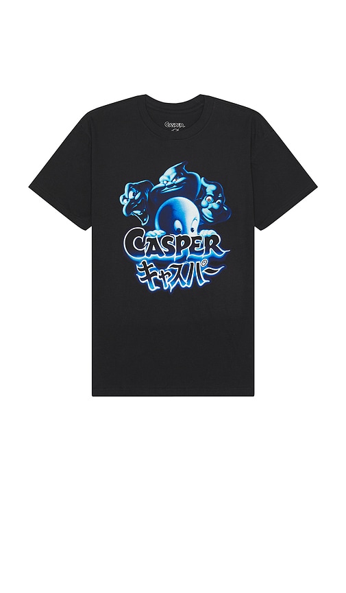 Sixthreeseven Casper Ghost Kanji Tee In Black