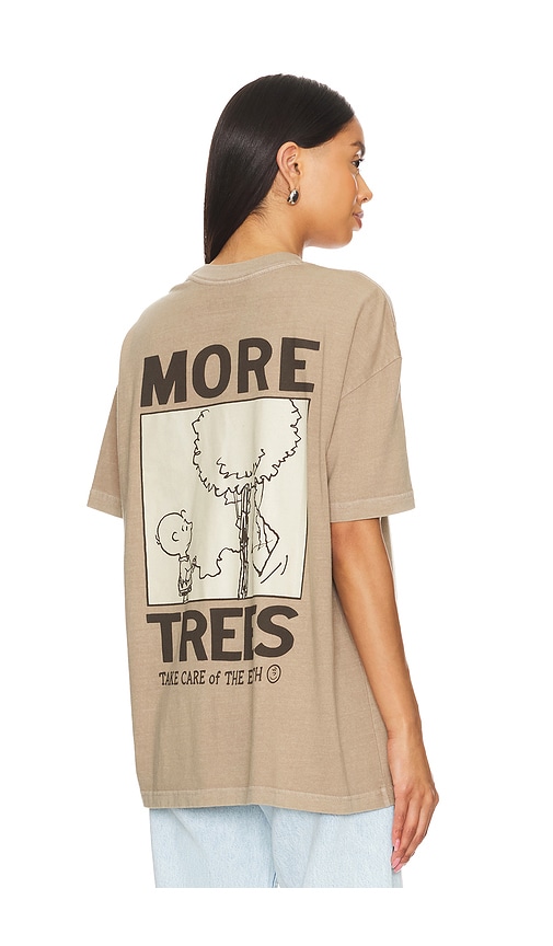 SIXTHREESEVEN Peanuts More Trees Tee in Savana Brown