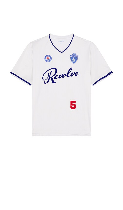 Shop Sixthreeseven Revolve Jersey In White