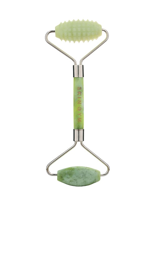 Skin Gym Jade 2D Texturized and Smooth Facial Roller in Green