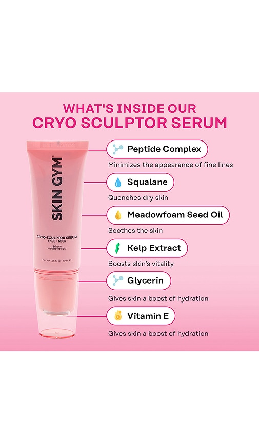 Shop Skin Gym Cryo Sculptor Face And Neck Serum In Beauty: Na