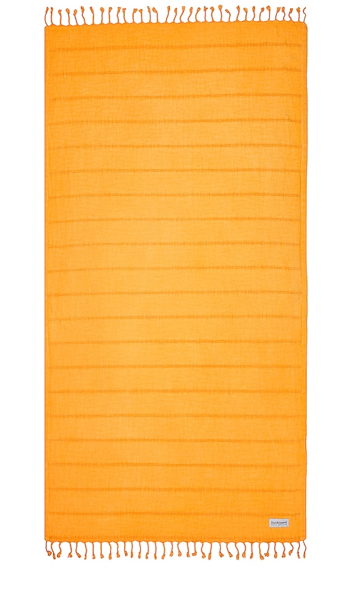 Sunkissed Tuscany Sand Free Beach Towel In Yellow