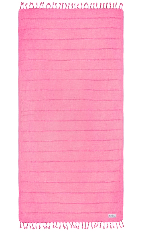 Sunkissed Fiji Sand Free Beach Towel In Pink