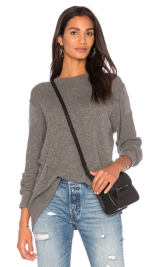 susanne karlsson Ragnar Cashmere Pullover in Distressed Grey