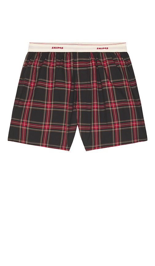 Skims Cotton Poplin Logo Band Boxer