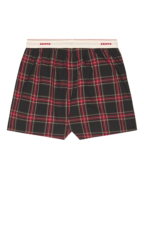 Skims Cotton Poplin Logo Band Boxer