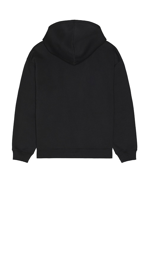 Skims Fleece Relaxed Hoodie In Black