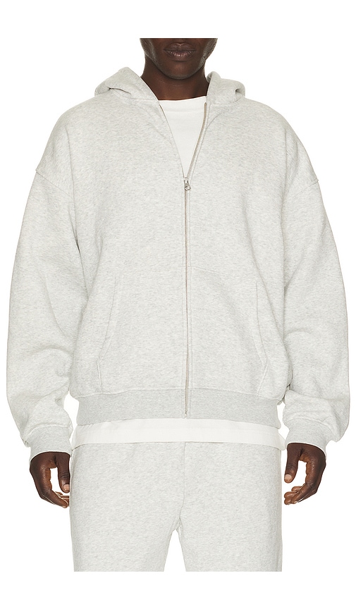 SKIMS Fleece Lounge Relaxed Zip Up Hoodie