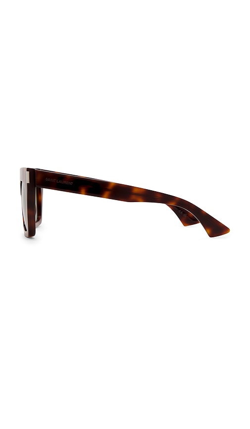  Saint Laurent Rectangular Sunglasses In Brown. 