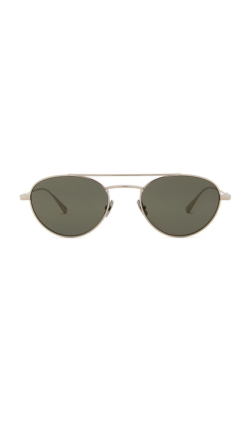 Saint Laurent Round Sunglasses In Green