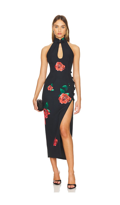 SAU LEE Rayna Dress in Black