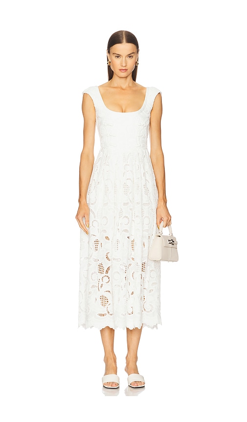 Holland Dress in White. - size 8 (also in 10, 12, 2, 4, 6)