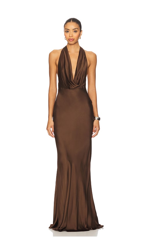 Pearl Gown in Chocolate. - size 0 (also in 12, 6) - SAU LEE - Modalova
