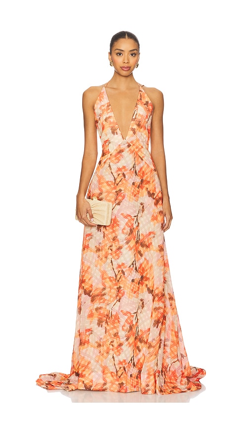 Calista Dress in Orange. - size 2 (also in 4, 6, 8) - SAU LEE - Modalova